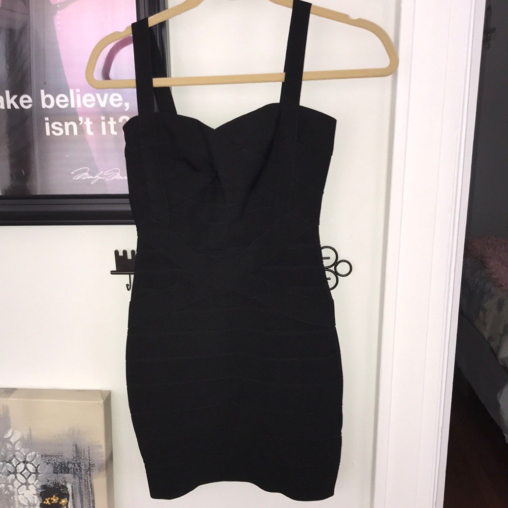Hot Miami Styles black bandage dress